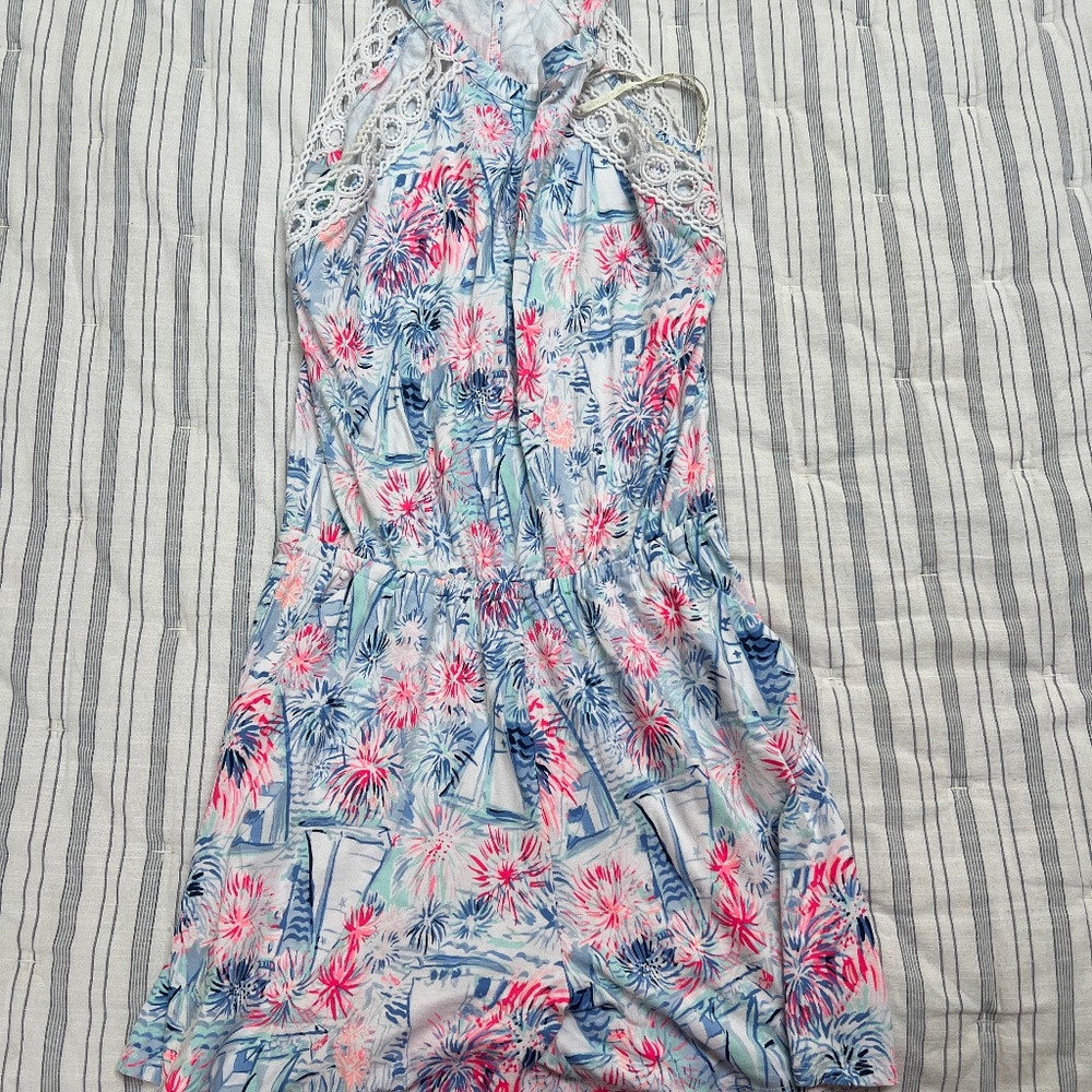 Red white and blue Lilly romper!